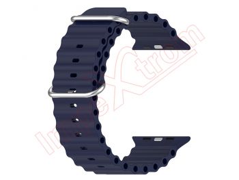 Correa de silicona azul (midnight blue) para reloj inteligente Apple Watch Ultra 49mm, A2684